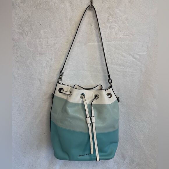 Michael Kors Dottie Color Block Bucket Bag - Picture 1 of 14